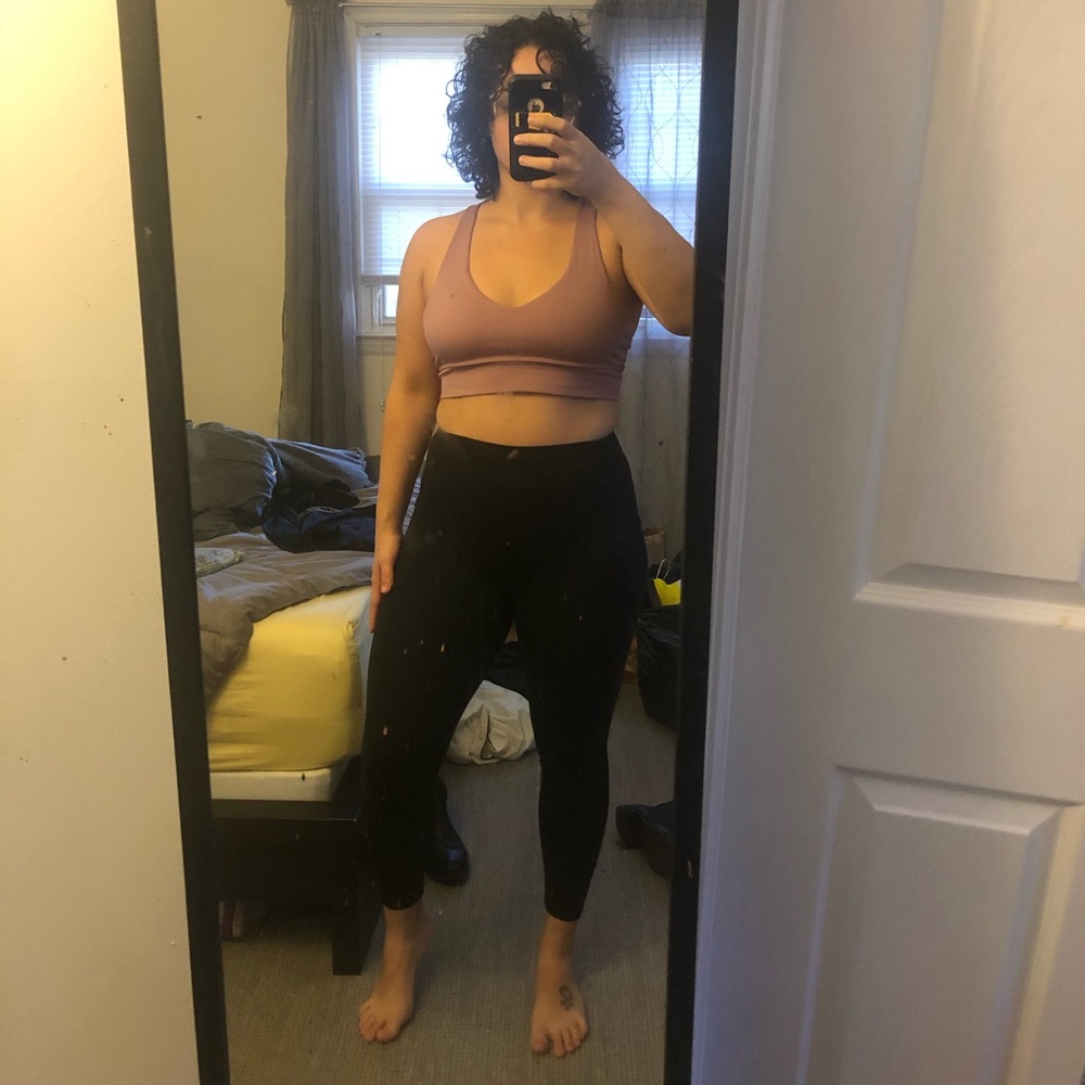 Til You Collapse Black Leggings